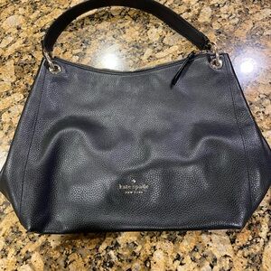 Kate Spade Black Pebbled Leather Shoulder Bag
